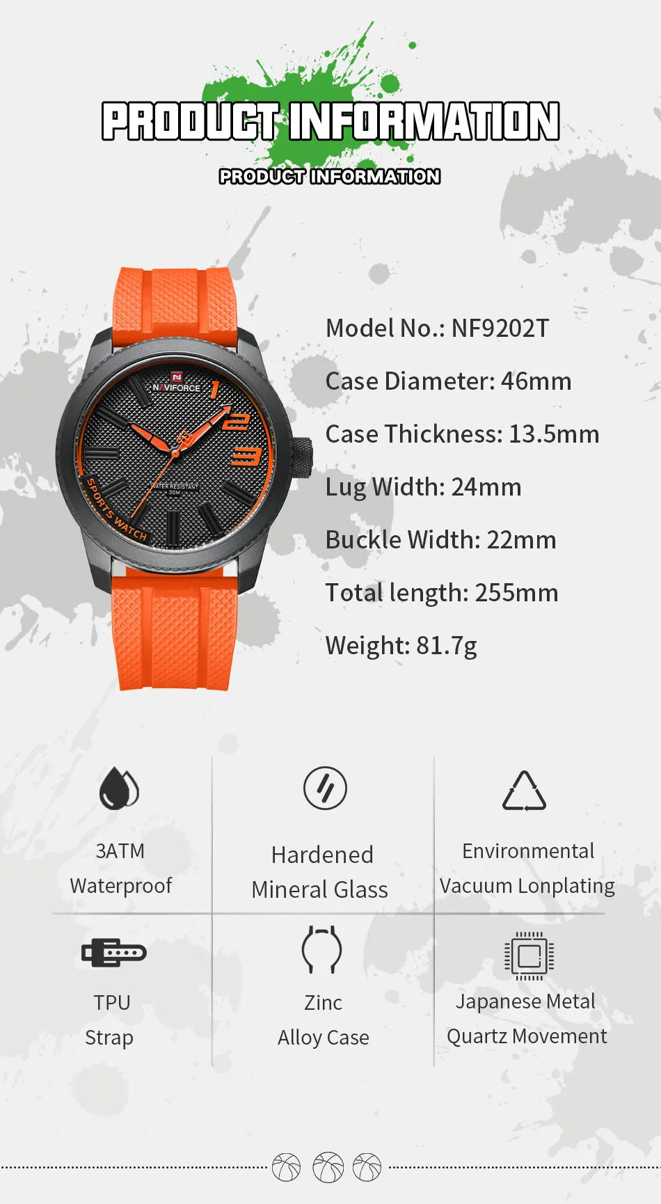 NAVIFORCE Waterproof Men's Watch